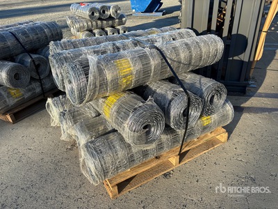 Quantity of (10) 2025 BYT FFC762 330 ft x 4 ft Galvanized Rolls of Farm Clôture (Unused)