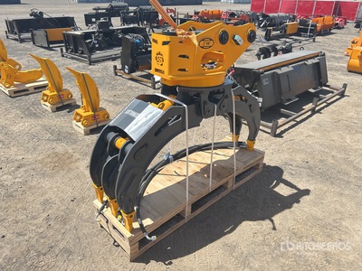 2025 JW JW04G Q/C Rotating Excavator Grapple - Fits 4 - 8 ton (Unused)