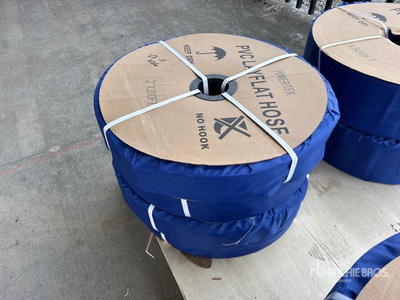 Quantity of (4) 2024 Powertek 2"-300FT 2 in x 300 ft Water Hose (Unused)