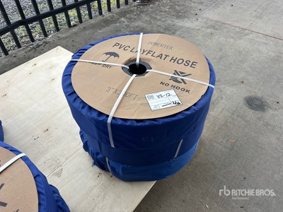 Quantity of (3) 2024 Powertek 3 in X 300 ft Water Hose (Unused)