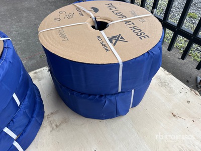 Quantity of (2) 2024 Powertek 4 in x 300 ft Water Hose (Unused)