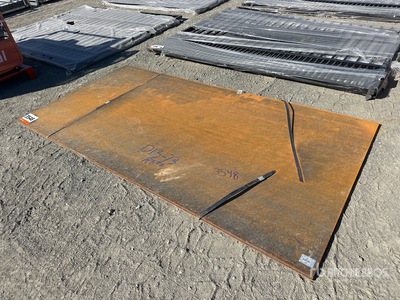 2026 SKLP 5 ft x 10 ft (.4 in Thick) Plaques d'acier (Unused)