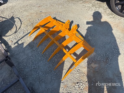 2026 GIYI 46 in Excavator Rake - Fits Cat 303 (Unused)