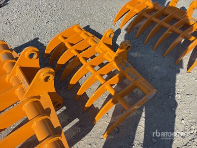 2026 GIYI 38 in Excavator Rake - Fits Cat 303 (Unused)