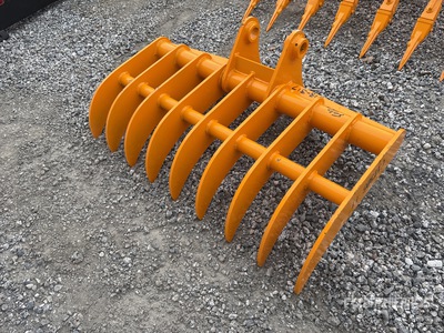 2026 GIYI 44 in Excavator Rake - Fits Cat 305 (Unused)