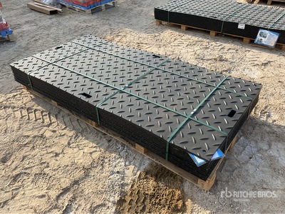 Quantity of (12) SKLP SK-LJB12 Polyethylene Sheet Ground Protection Mats (Unused)