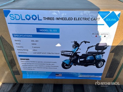 2026 SDLOOL SL-D3 Three Wheeled Electric عربة الادوات  (Unused)