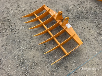 2026 GIYI 46 in Excavator Rake - Fits Cat 303 (Unused)