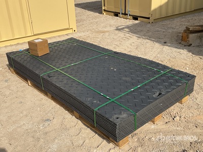Quantity of (12) SKLP SK-LJB12 Polyethylene Sheet Ground Protection Mats (Unused)