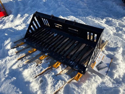 2025 GIYI GY-RB44 44 in Rock Mini Skid Steer Bucket (Unused)