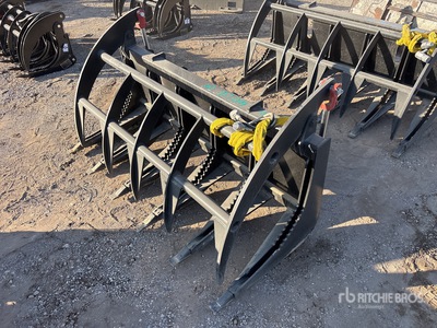 Mid-State 60 in E-Series Skid Steer Root Rake (Unused)