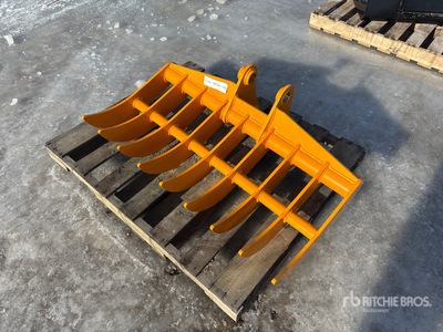 2026 GIYI 44 in Fit to cat 305 Excavator Rake (Unused)