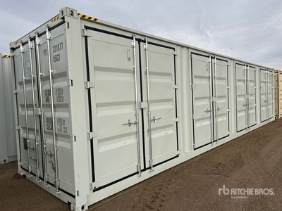2025 40 ft High Cube Multi-Door Storage Container