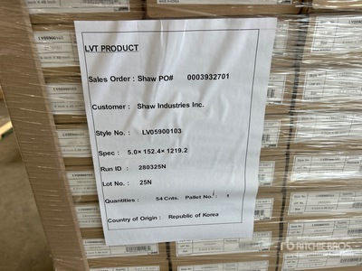 Quantity of (6) Pallets of Casa Verelle Regal Flooring (Unused)