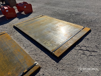 Quantity of (2) 2025 Kit Containers 6 ft x 8 ft 1 in (1 in Thick) Steel Plates
