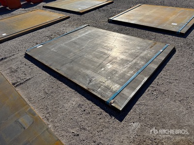 Quantity of (2) 2025 Kit Containers 5 ft x 6 ft 8 in (1 in Thick) Steel Plates
