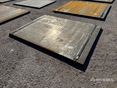 Quantity of (2) 2025 Kit Containers 5 ft x 6 ft 11 in (1 in Thick) Steel Plates