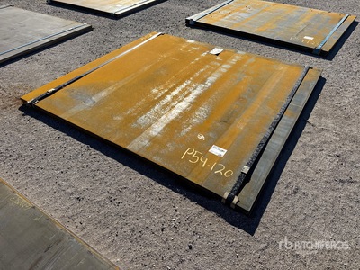 Quantity of (2) 2025 Kit Containers 6 ft x 6 ft 8 in (1 in Thick) Steel Plates