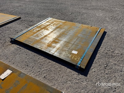 Quantity of (2) 2025 Kit Containers 5 ft x 6 ft 3 in (1 in Thick) Steel Plates