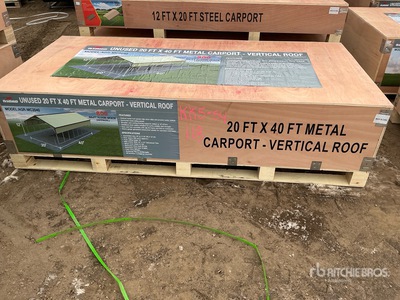 2025 Rhino AGR-MC2040 Steel Carport (Unused)