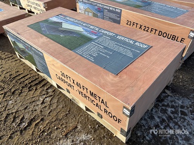 2025 Rhino AGR-MC2040 20 ft x 40 ft Steel Carport (Unused)