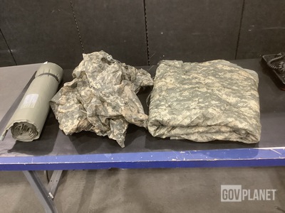 (9) Self-Inflating Sleeping Mats, (417) Wet Weather Ponchos & Assorted Items