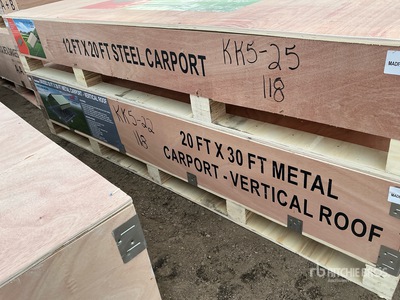 2025 Rhino AGR-MC2030 Steel Carport (Unused)