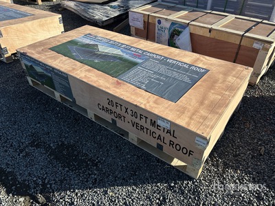 2025 Rhino AGR-MC2030 20 ft x 30 ft Steel Carport (Unused)