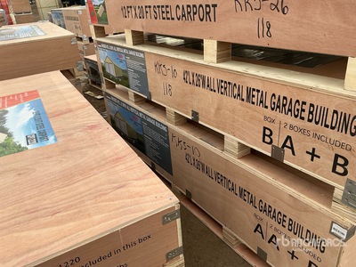 2025 AGR-MS2642 Metal Garage Storage Building (Unused)