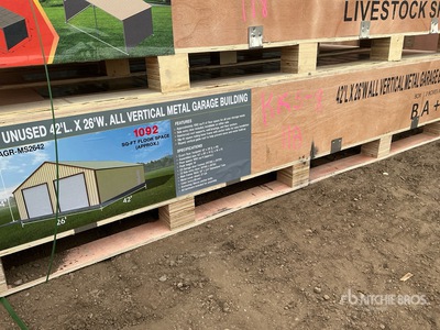 2025 AGR-MS2642 Metal Garage Storage Building (Unused)