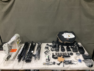 (1) Digital Camera System, (7) Camera Tripods & Assorted Items