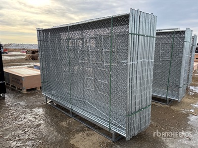 Quantity of (20) 2025 GLCF1006 10 ft x 6 ft Chain Link Temporary Site Fence (Unused)