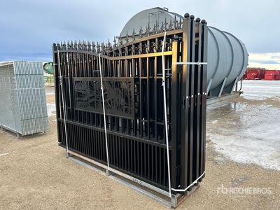 Quantity of (5) 2025 GLDG05 20 ft x 7 ft Wrought Iron Bi-Parting Driveway Gate (Unused)
