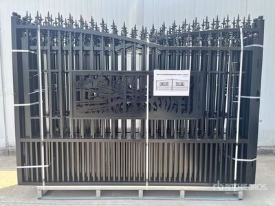 Quantity of (5) 2025 GLDG05 20 ft x 7 ft Wrought Iron Bi-Parting ドライブウェイ ゲート (Unused)