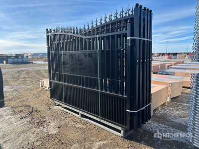 Quantity of (5) 2025 GLDG05 20 ft x 7 ft Wrought Iron Bi-Parting Driveway Gate (Unused)