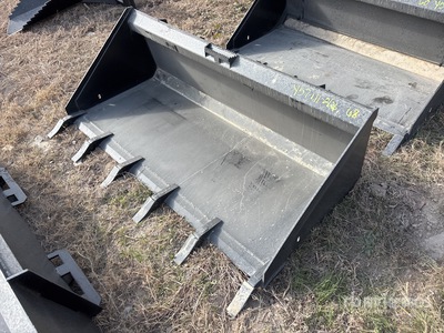 Mid-State 68 In Low Pro w/Teeth Skid Steer Bucket (Unused)