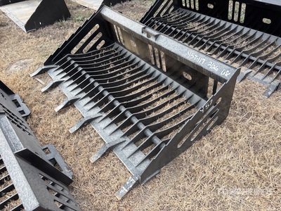 All-Star 68 In Rock w/Teeth Skid Steer Bucket (Unused)