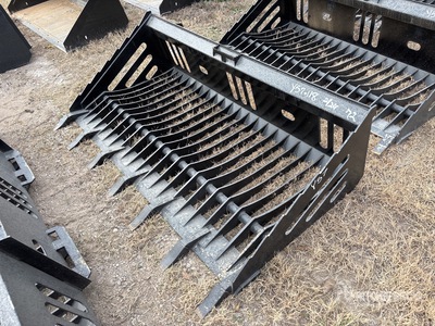 All-Star 72 In Rock w/Teeth Skid Steer Bucket (Unused)