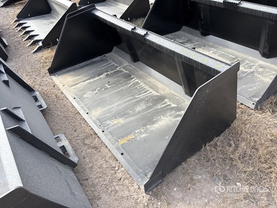 Mid-State 78 In Snow & Litter Skid Steer Bucket (Unused)