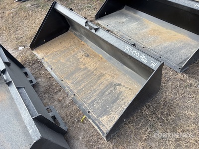 Mid-State 74 In Low Profile Skid Steer Bucket (Unused)