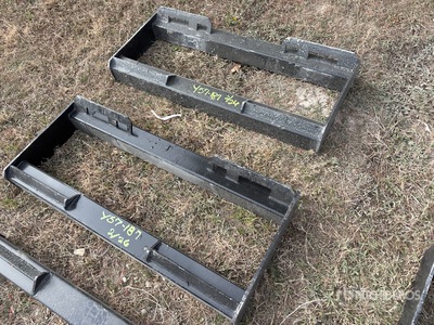 Quantity of (2) All-Star Skid Steer Attachment Mounting Plate (Unused)