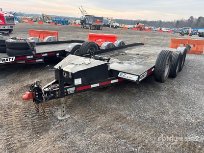 2022 Pratt Industries EZ-1980 10377 lb 19 ft T/A Tilt deck. Remolque Portamaquinaria