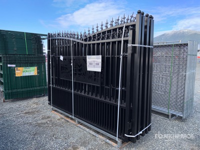 Quantity of (5) 2025 GLDG05 20 ft x 7 ft Wrought Iron Bi-Parting Puerta de entrada (Unused)