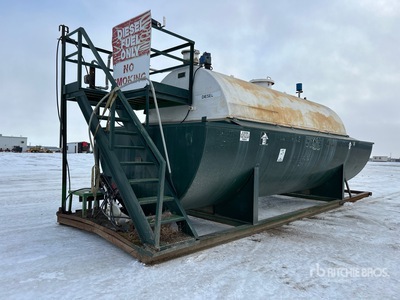 1992 25000 L Skid Mounted Steel Diesel Fuel Tank