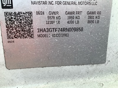 2024 Chevrolet 3500 4x2 Refrigerated Truck