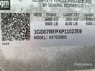 2023 Chevrolet 3500 4x2 Refrigerated Truck