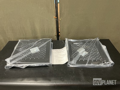 (12) Kendall Howard 1U Vented 4-Point Adjustable Shelves