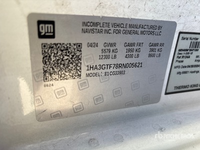 2024 Chevrolet Express G3500 Gekoelde Vrachtwagen