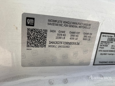 2024 Chevrolet Express G3500 4x2 Refrigerated Truck