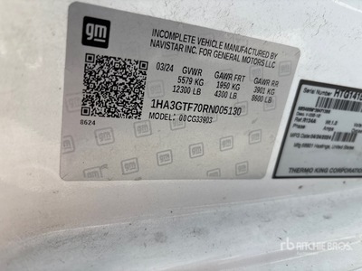 2024 Chevrolet Express G3500 4x2 Refrigerated Truck